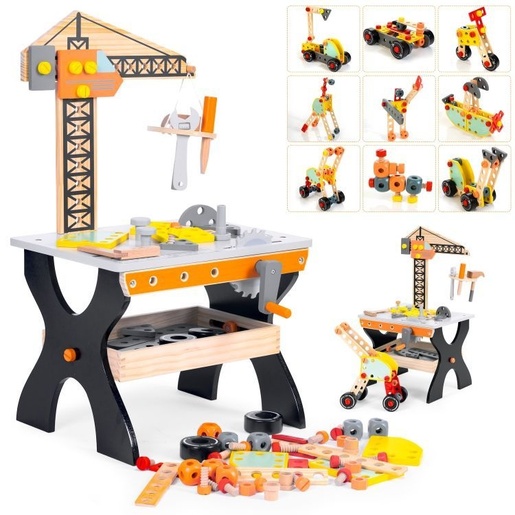 ECO TOYS Drvena radionica za decu, sto sa alatom – TL812003
