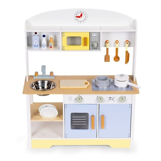 ECO TOYS Dečija kuhinja – Rerna, mašina za pranje veša, mikrotalasna i 12 dodataka – TL103013