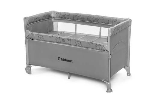 Kidnort Naste prenosivi krevetac light grey mélange KNLOZ000005