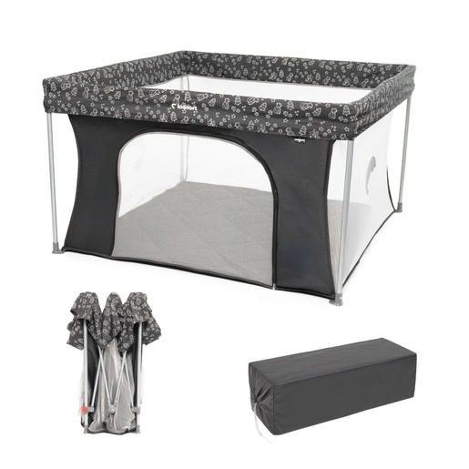 Kidnort Snoen ogradica za bebe black KID000082