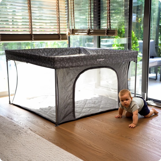 Kidnort Snoen ogradica za bebe black KID000082