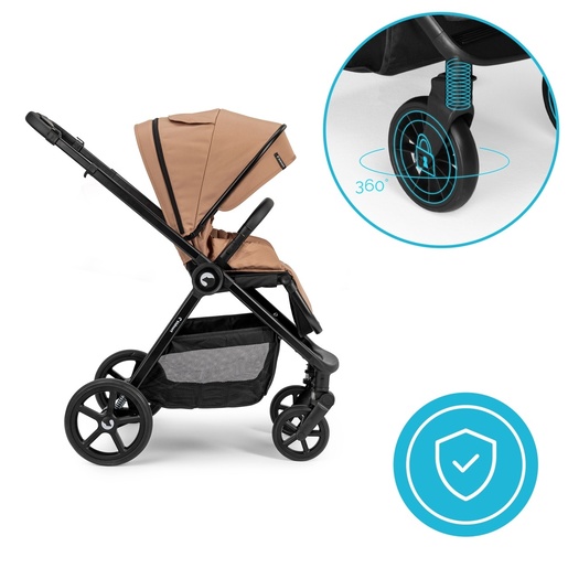 Kidnort Alskar kolica za bebe set 2u1 mocha mousse ZES000024