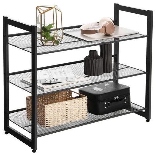 ModernHome POLICA ZA OBUĆU METALNA MODERNHOME CRNA 3 NIVOA MODEL_2143_1