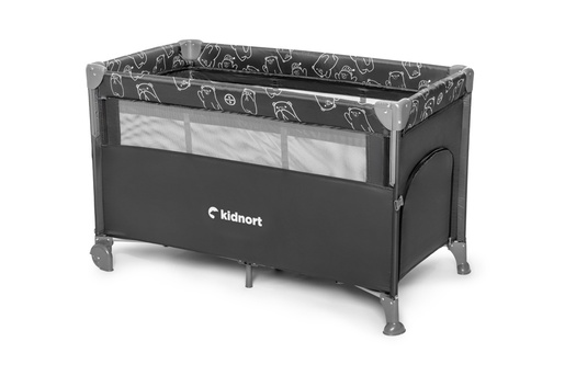 Kidnort Naste prenosivi krevetac dark grey mélange KNLOZ000006