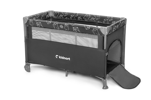 Kidnort Naste prenosivi krevetac dark grey mélange KNLOZ000006