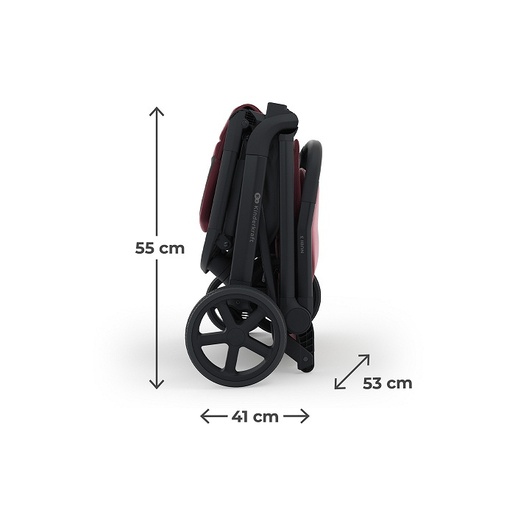 Kinderkraft kolica NUBI 3 DARK RUBY KSNUBI03BRG0000