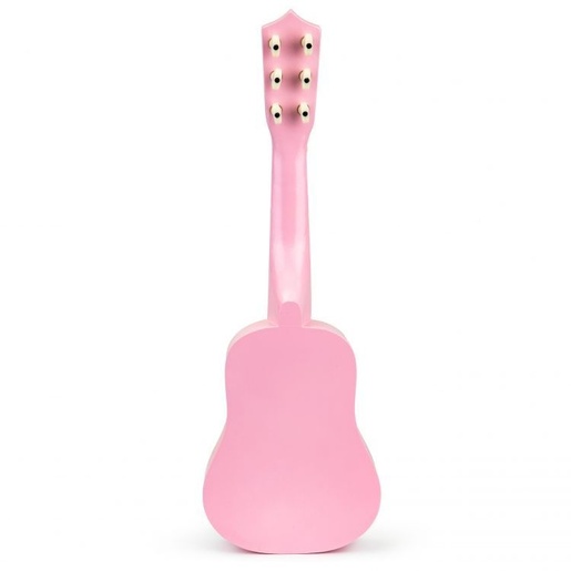 ECO TOYS Drvena gitara za decu sa metalnim žicama pink FO18 P / MF019A