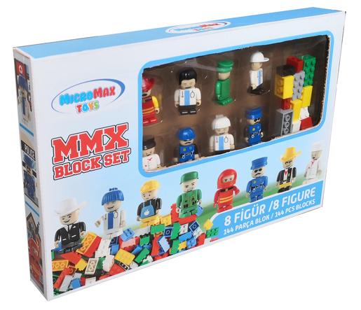 Kocke set sa 152 dela i mini figurama