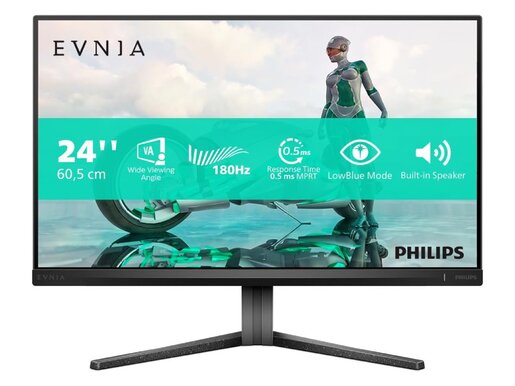 Monitor PHILIPS Evnia 24M2N3200S/00 23.8", IPS, FHD, 180Hz, 1ms GtG, HDMIx2, DP, zvučnici, VESA, gaming