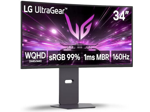 Monitor LG 34G600A 34", VA, UWQHD, 160Hz, 1ms MBR, HDMIx2, DP, USB, G-sync, VESA, zvučnici, zakrivljen, gaming