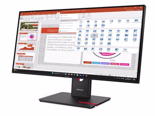 Monitor LENOVO ThinkVision T27-40 27", IPS, FHD, 120Hz, 4ms, HDMI, DP, VGA, 4xUSB, 1xUSB-C, Swivel, Pivot, zvučnici