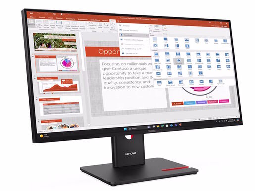 Monitor LENOVO ThinkVision T27-40 27", IPS, FHD, 120Hz, 4ms, HDMI, DP, VGA, 4xUSB, 1xUSB-C, Swivel, Pivot, zvučnici