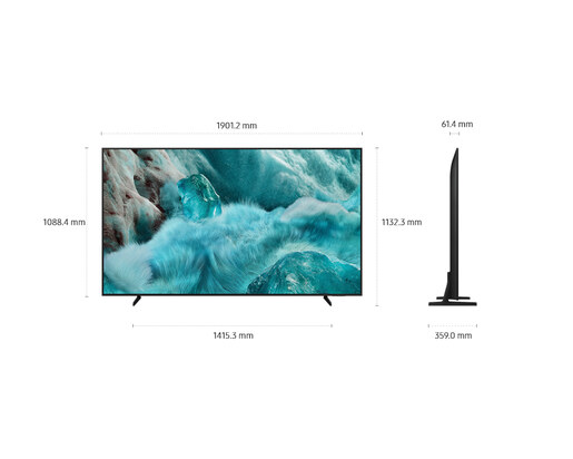 Samsung QLED TV QE85Q7FAAUXXH, 4K Ultra HD, Tizen OS Smart, Q4 AI procesor, Quantum HDR, Motion Xcelerator