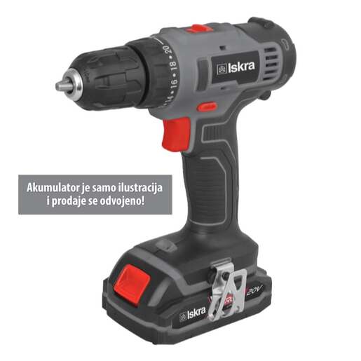 Iskra x-cross akumulatorska bušilica 20v Ix-dr39