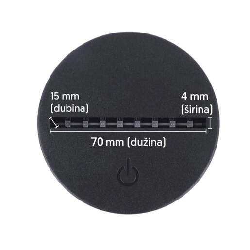 Rgb led baza za akrilne oblike Plz001