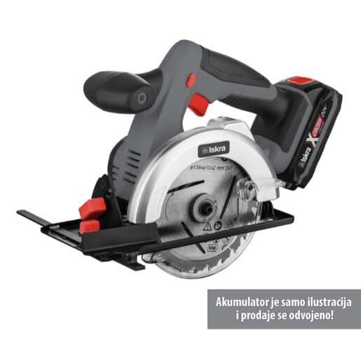 Iskra x-cross akumulatorski ručni cirkular 20v Ix-cs07