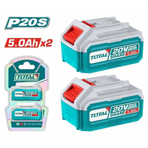 TOTAL Li-ion baterije set 2kom,20v 5,0Ah TOSLI240464E