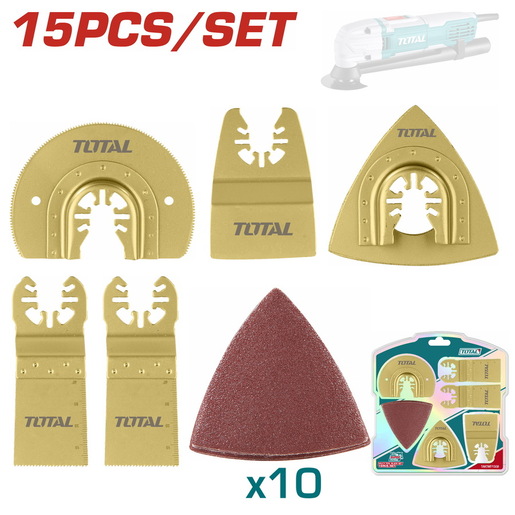 TOTAL Set pribora za multifunkcionalni alat 15/1 TAKTMT1502