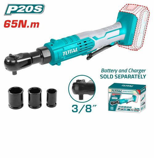 TOTAL Li-ion akumulatorska račna,20v,prihvat 3/8,65NM,SOLO TDRLI2060151