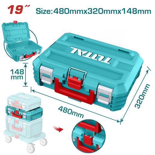 TOTAL Kutija za alat 48cm (19") TPBXS102