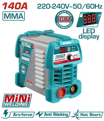TOTAL Inverter MMA aparat za zavarivanje 140A TW214049E