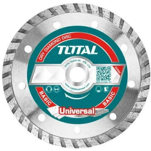 TOTAL Univerzalna turbo dijamantska rezna ploča 125mm suvo/mokro TAC2131253M