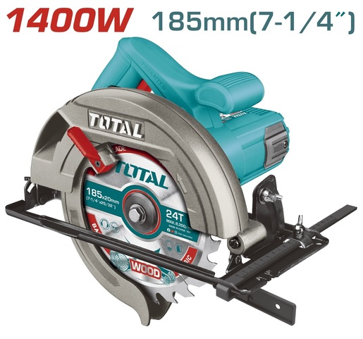 TOTAL Ručni cirkular ,Kružna testera 1400 W,Super select TS11418526