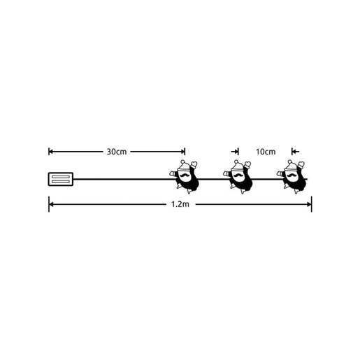 Led svetleći niz "deda mraz" 0.9m Ml-c3021