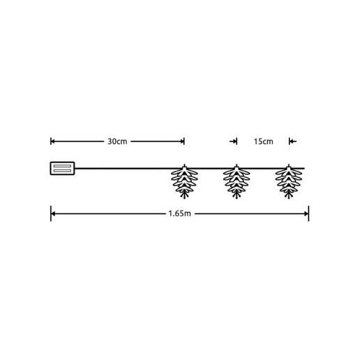Led svetleći niz "šišarke" 1.35m Ml-c3012