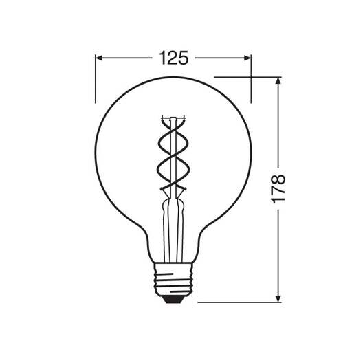 Led filament sijalica toplo bela 4w osram 4058075092136e