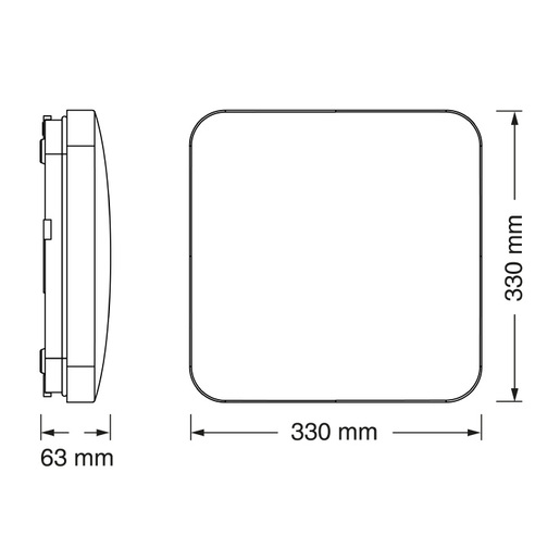 Osram led pravougaona plafonjera 24w 6500k ip20 4099854648762e