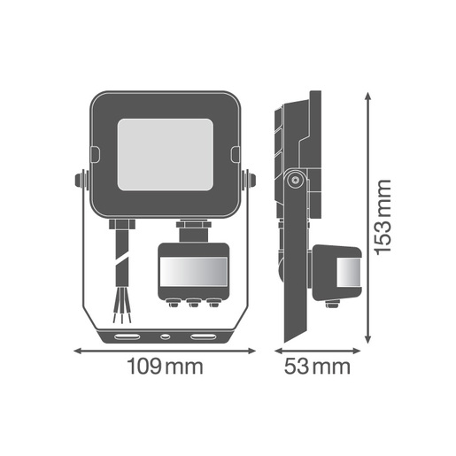 Ledvance led reflektor sa pir senzorom 10w 4058075575240e