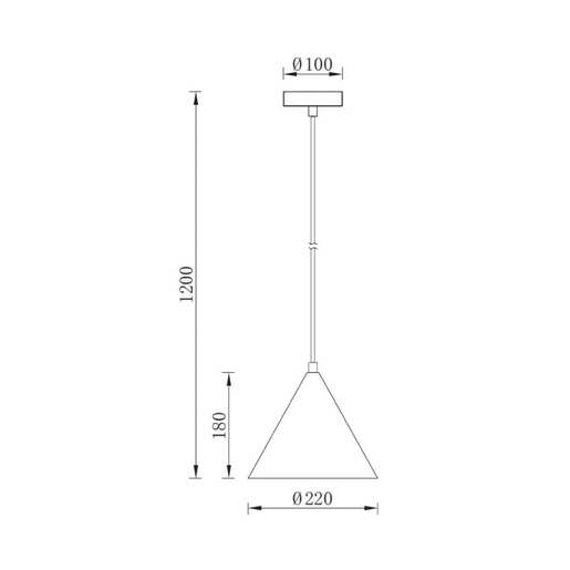 Braytron siva visilica 1xe27 Bv05-00062