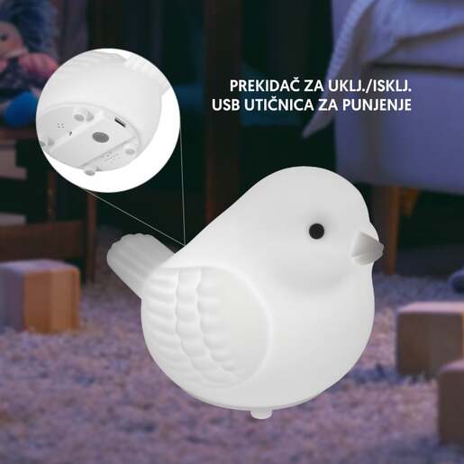 Višebojno noćno svetlo "ptica" 17417-5926