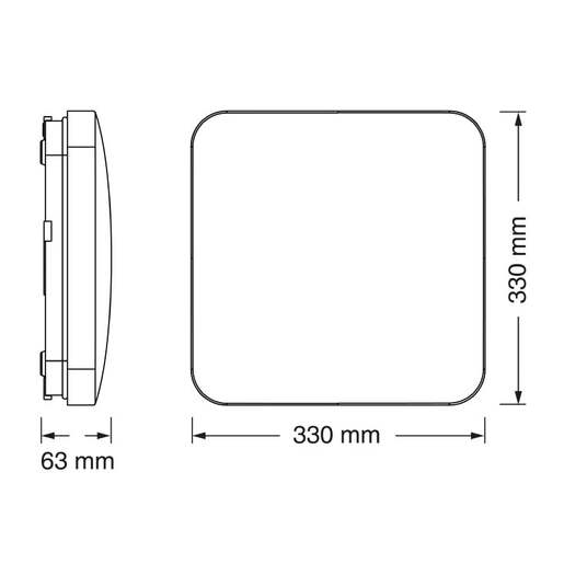 Osram led pravougaona plafonjera 24w 4000k ip20 4099854648748e