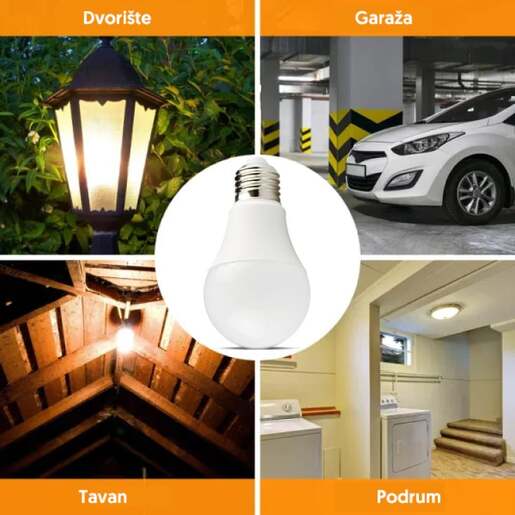 Led sijalica sa mikrotalasnim senzorom pokreta 8w Ls-a60mls-w-e27/8