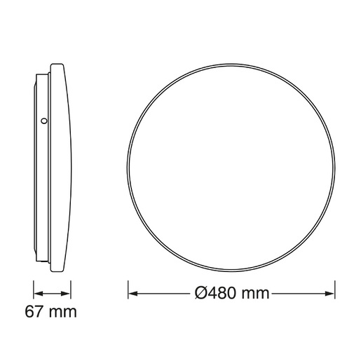 Osram led plafonjera 36w 6500k ip44 4099854648168e