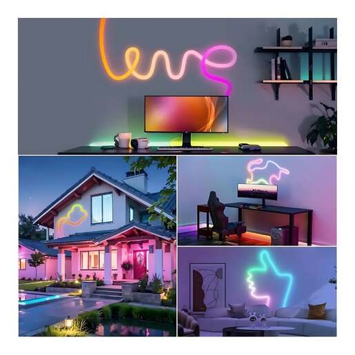 Magic rgb led pletenica 3m Lpl-rgbic-rc/3