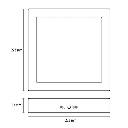 Led plafonjera 18w dnevno svetlo Lnp-p18/w