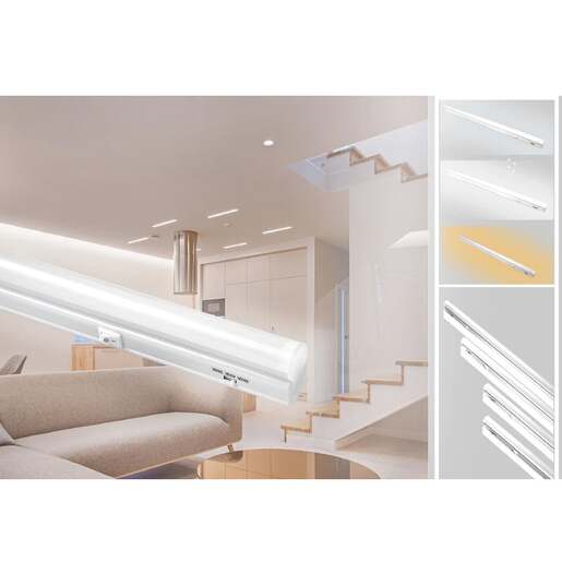 Led strela 60cm 8w sa prekidačem, prom. boja Lcn-t5-9w/cct