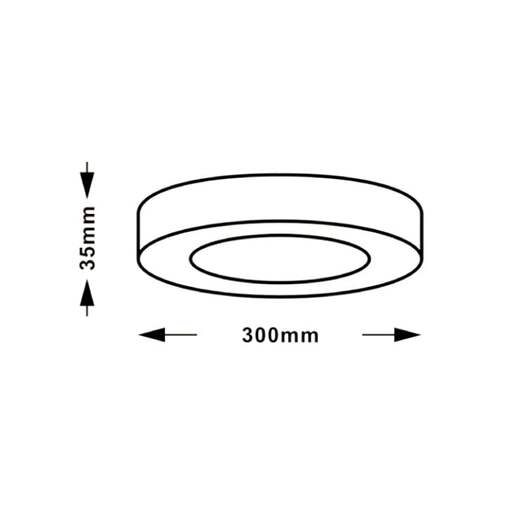 Led plafonjera 24w, promenljiva boja svetla Knc5-24w