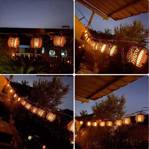 Solarni led niz 2 m, 10 lampiona 20405-5811