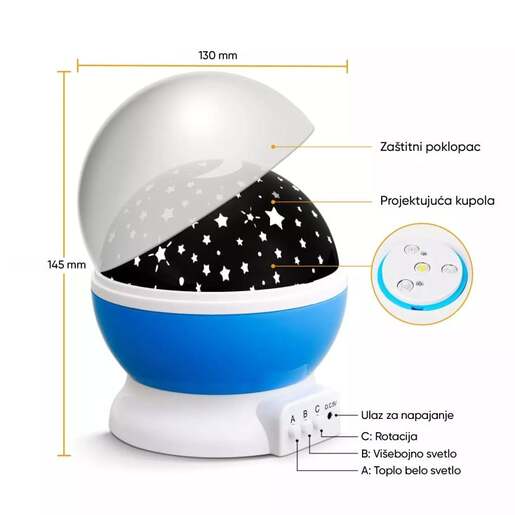 Noćna lampa zvezdano nebo Nlz9182a