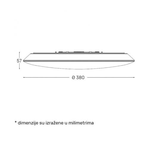 Led plafonjera 28w, promenljiva boja svetla Dcl1213/28w
