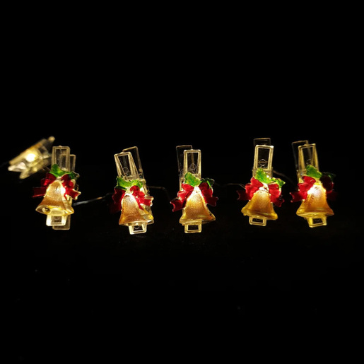 Led svetleći niz štipaljke "zvončići" 0.9m Ml-c3014