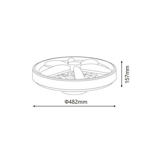 Led plafonjera sa ventilatorom Yl-fan-g001