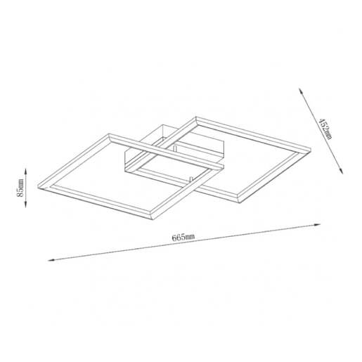 Led plafonjera 36w, promenljiva boja svetla Solea-38