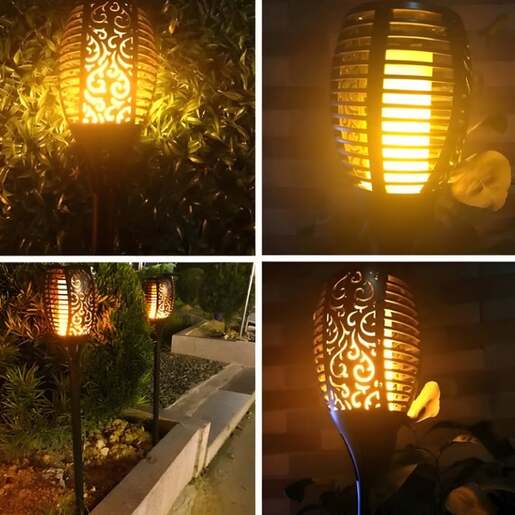 Solarna baštenska led baklja sa efektom plamena Mx9488s