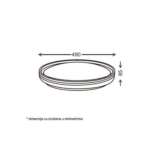 Led plafonjera 24,48w, promenljiva boja svetla Vesta665