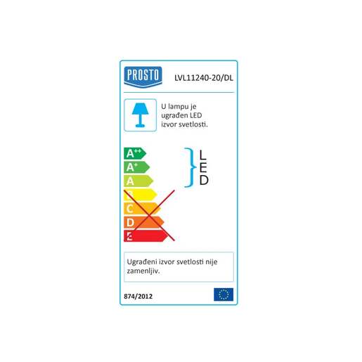 Viseća led lampa 20w 5000k Lvl11240-20/dl